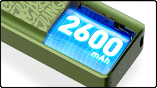 Une batterie confortable de 2600mAh